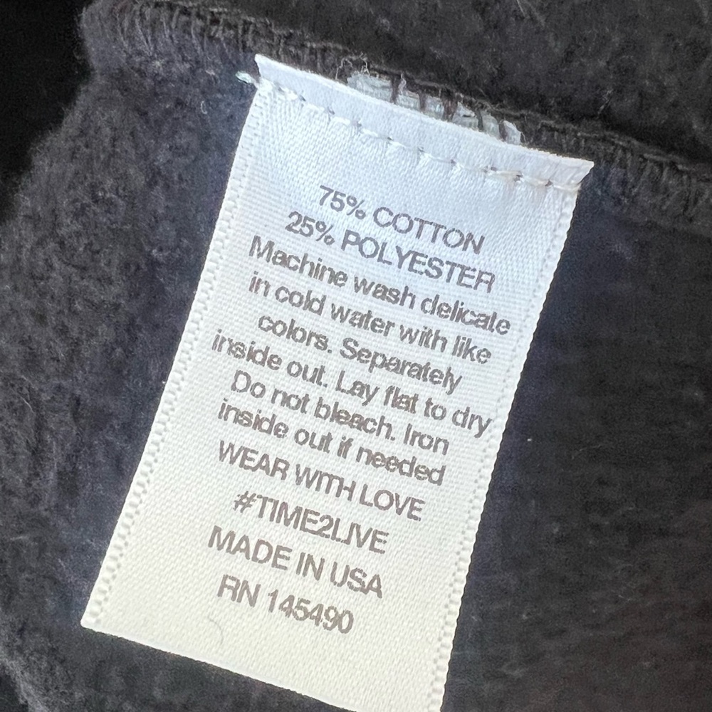 Electric And Rose Hamlin Black Sweatshirt Long Shacket Button Down Jacket NWT - Picture 12 of 12